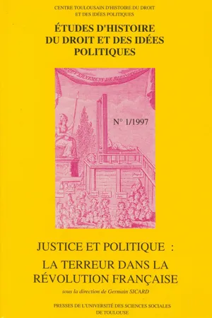 Justice et politique : la Terreur dans la Révolution française