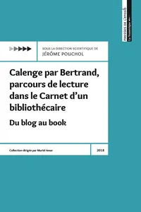 Calenge par Bertrand, parcours de lecture dans le Carnet d’un bibliothécaire_cover