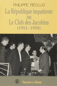 La République impatiente ou le club des Jacobins_cover