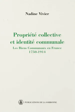 Propriété collective et identité communale