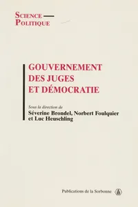 Gouvernement des juges et démocratie_cover