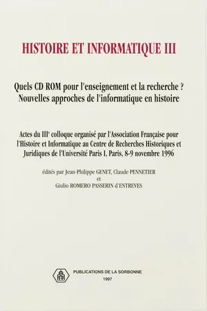 Histoire et informatique III