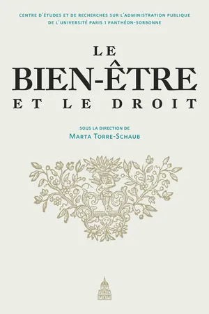 Le bien-être et le droit