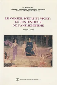 Le Conseil d’État et Vichy_cover