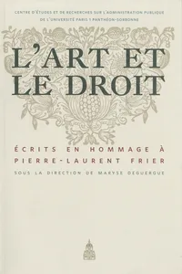 L’art et le droit_cover