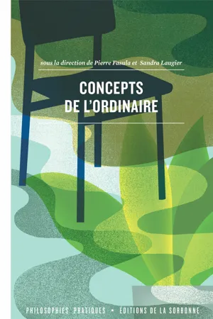 Concepts de l'ordinaire