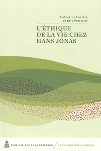 L’éthique de la vie chez Hans Jonas_cover