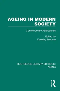 Ageing in Modern Society_cover