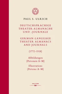 Deutschsprachige Theater-Almanache und -Journale: Abbildungen / German-language Theater Almanacs and Journals: Illustrations_cover