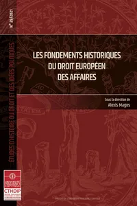 Les fondements historiques du droit européen des affaires_cover