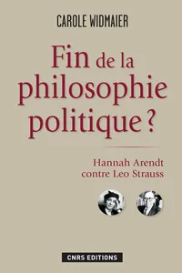 Fin de la philosophie politique ?_cover