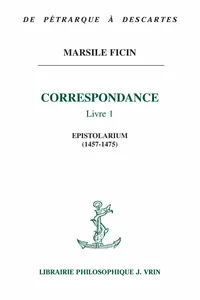 Correspondance, Livre I_cover