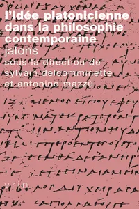 L’Idée platonicienne dans la philosophie contemporaine_cover