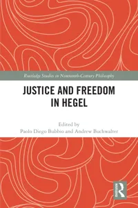 Justice and Freedom in Hegel_cover