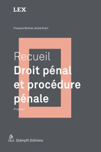 Recueil : Droit pénal et procédure pénale_cover
