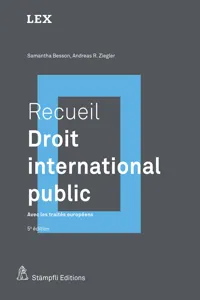 Recueil : Droit international public_cover