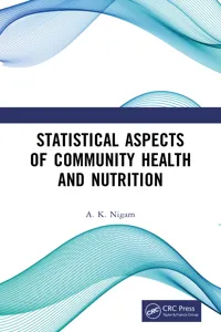 Statistical Aspects of Community Health and Nutrition_cover