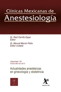 Actualidades anestésicas en ginecología y obstetricia CMA Vol. 19_cover