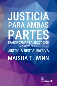 Justicia para ambas partes. Transformar la educación a través de la justicia restaurativa_cover