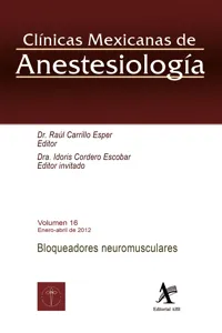 Bloqueadores neuromusculares CMA Vol. 16_cover