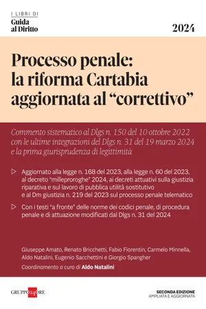 Processo penale: la riforma Cartabia aggiornata al "correttivo"