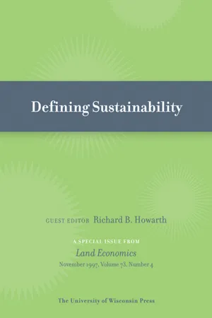 Defining Sustainability