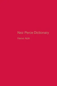 Nez Perce Dictionary_cover