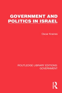 Government and Politics in Israel_cover
