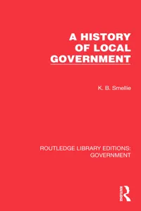 A History of Local Government_cover
