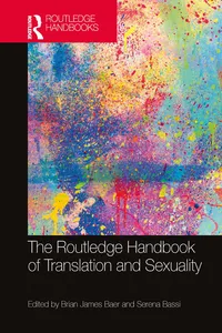 The Routledge Handbook of Translation and Sexuality_cover