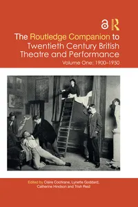 The Routledge Companion to Twentieth Century British Theatre and Performance_cover