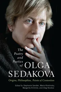 The Poetry and Poetics of Olga Sedakova_cover
