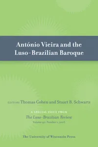 Antonio Vieira and the Luso-Brazilian Baroque_cover