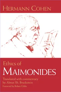 Ethics of Maimonides_cover