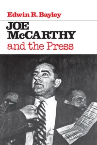 Joe McCarthy and the Press_cover