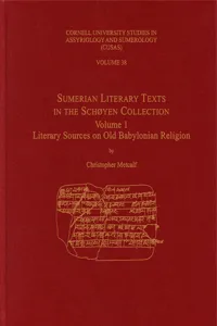 Sumerian Literary Texts in the Schøyen Collection_cover