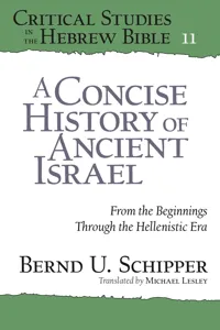 A Concise History of Ancient Israel_cover