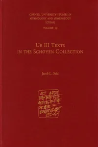 Ur III Texts in the Schøyen Collection_cover