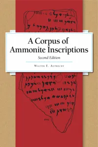 A Corpus of Ammonite Inscriptions_cover