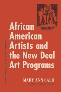 African American Artists and the New Deal Art Programs_cover