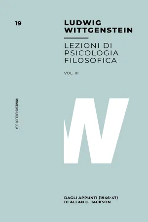 Lezioni di psicologia filosofica Vol. III