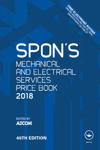 Spon's Mechanical and Electrical Services Price Book 2018_cover