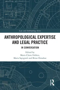 Anthropological Expertise and Legal Practice_cover