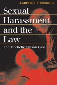Sexual Harassment and the Law_cover