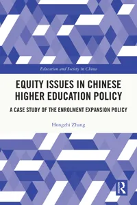 Equity Issues in Chinese Higher Education Policy_cover