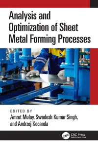 Analysis and Optimization of Sheet Metal Forming Processes_cover