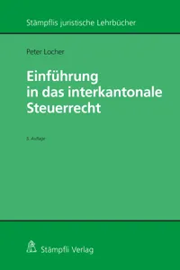 Einführung in das interkantonale Steuerrecht_cover