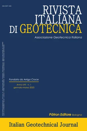 RIVISTA ITALIANA DI GEOTECNICA 1/2023