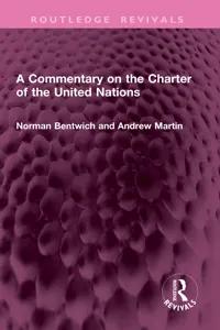 A Commentary on the Charter of the United Nations_cover