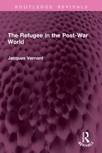 The Refugee in the Post-War World_cover